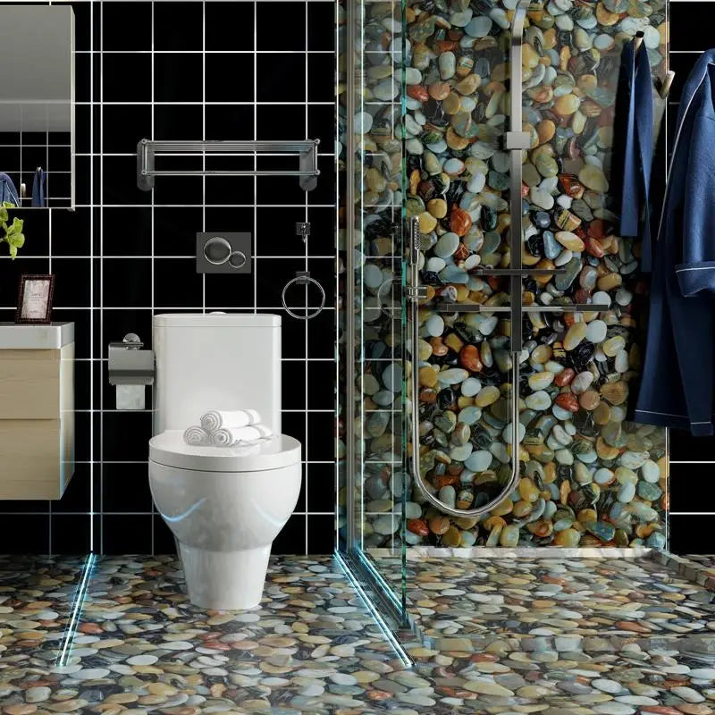 DIY用 大理石・小石・シェル風 ステッカー 40c幅 1M/3M/5M/7M/10M 防水・消臭