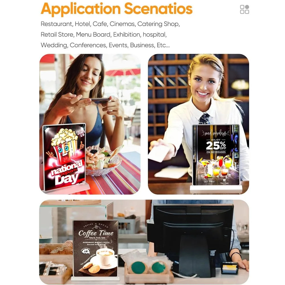 両面LEDライトボックスサインホルダー A4/A5