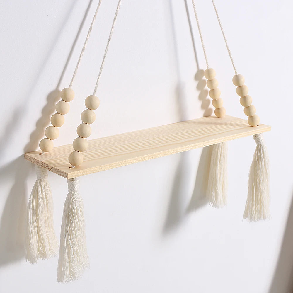 木製壁掛けラック 植物シェルフ ホームデコ