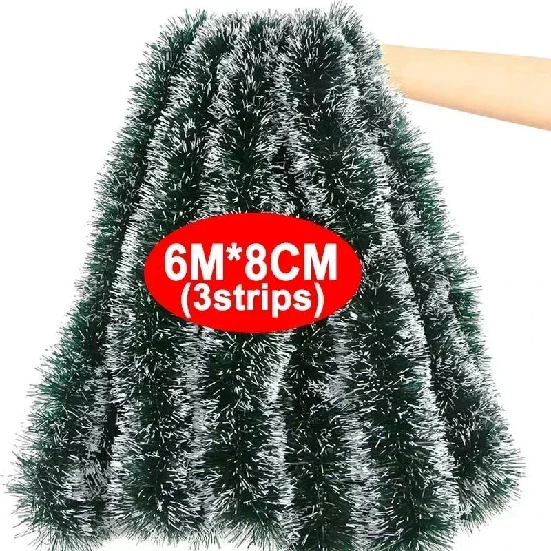 イベント・クリスマス装飾|ティンセルリボンガーランド2m