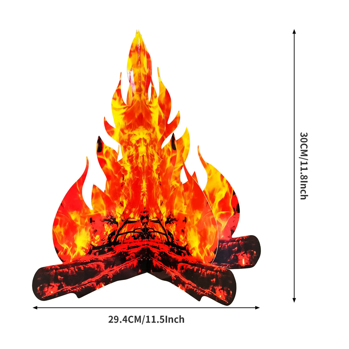 イベント・パーティーグッズ|3D段ボール製キャンプファイヤー装飾