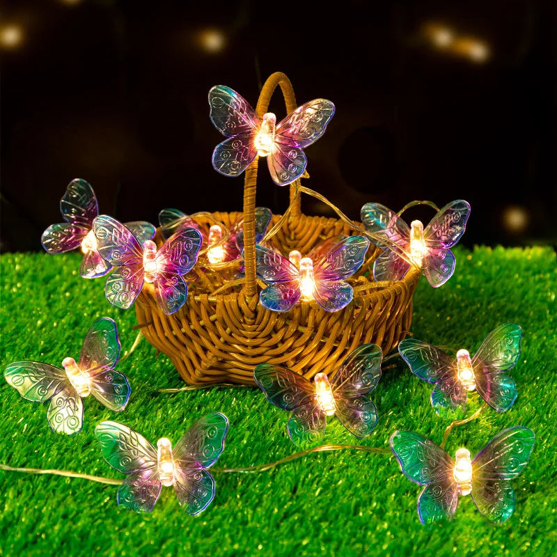 パーティー・インテリア用装飾 バタフライLEDライト 蝶モチーフ 華やか