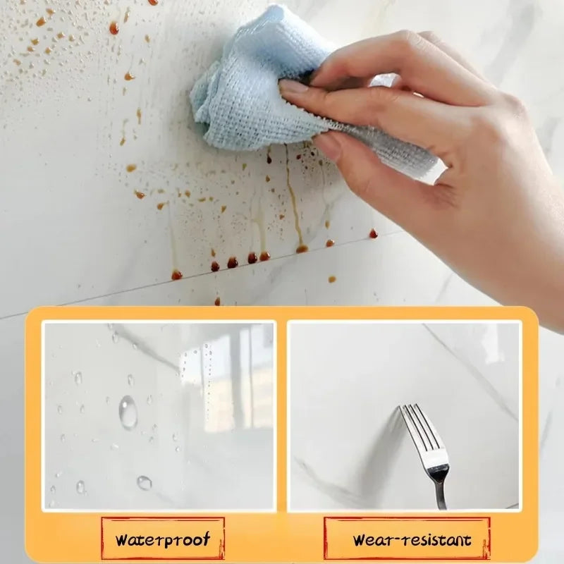 DIY用 マーブル柄タイル風 ステッカー 10枚/20枚/40枚 選べる数量