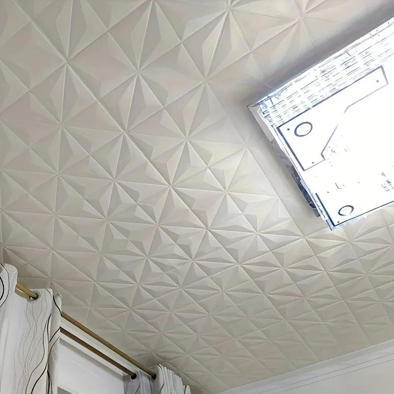 DIY用 3D幾何学柄タイル風ステッカー 5pcs/10pcs/20pcs モダン幾何学デザイン