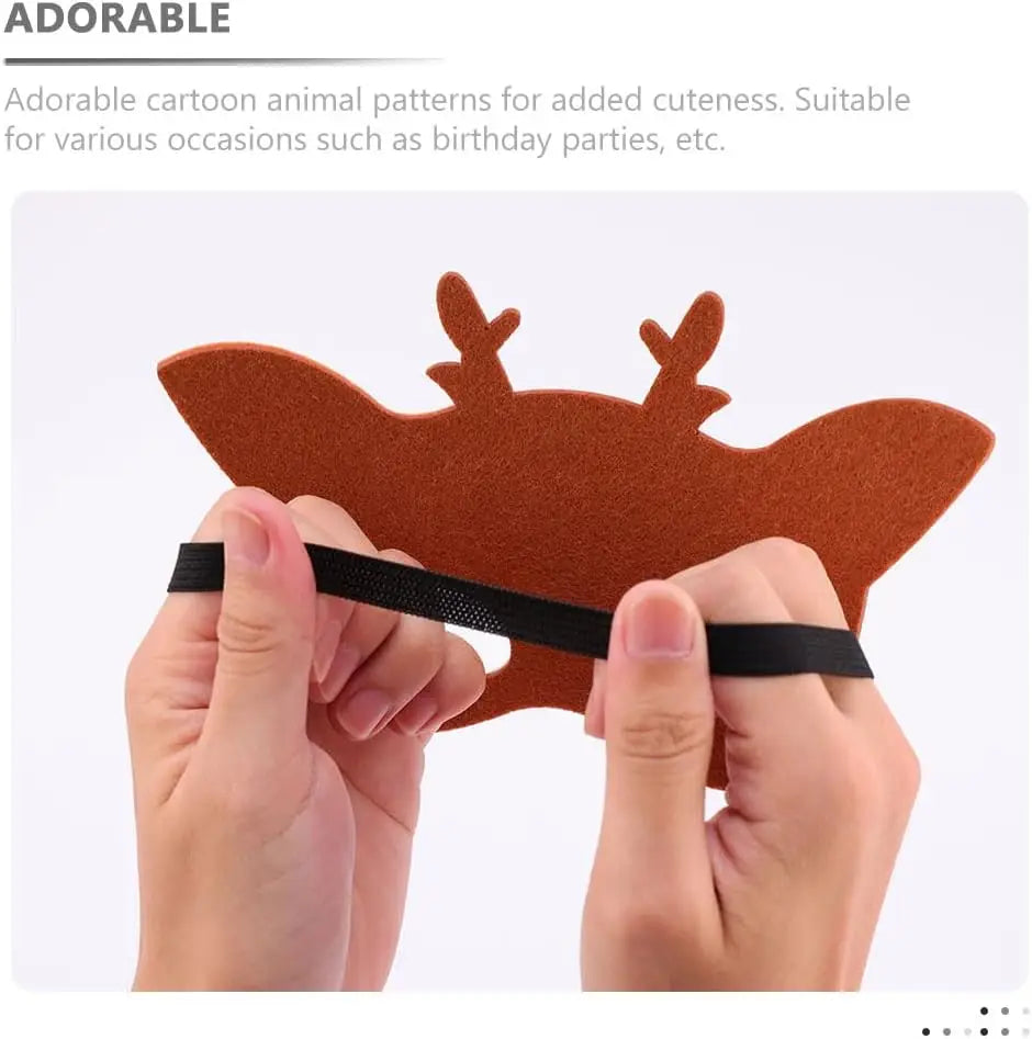 イベント・ハロウィングッズ|ジャングルアニマルフェルトマスク(子供用)