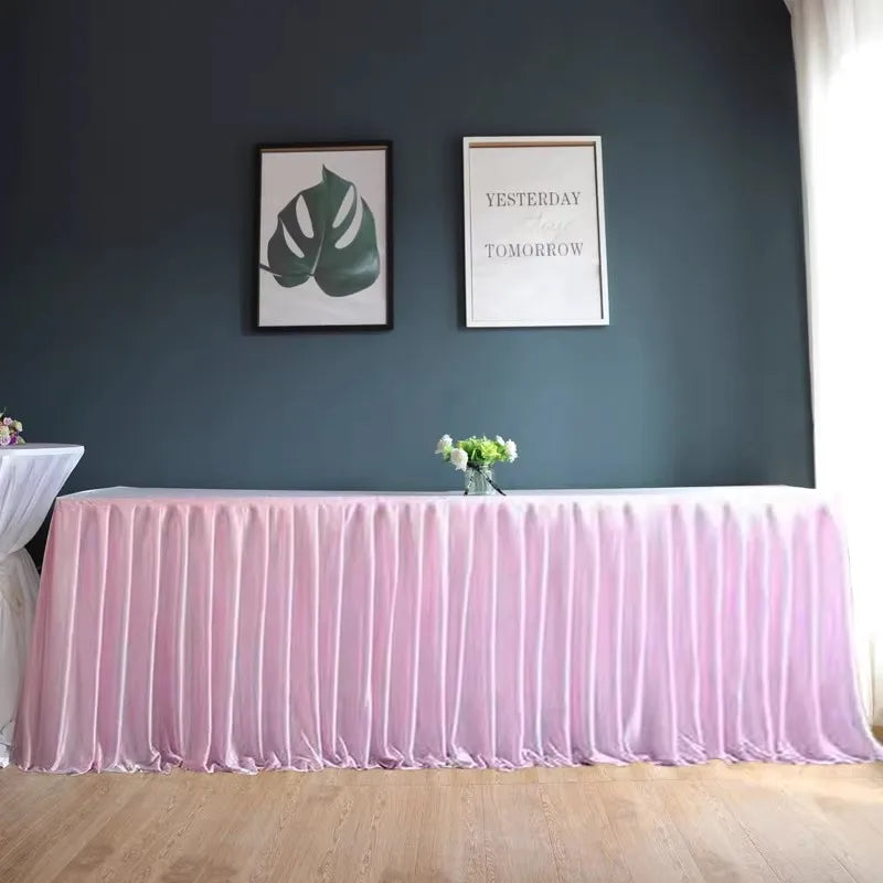 シワになりにくいポリエステルテーブルスカート