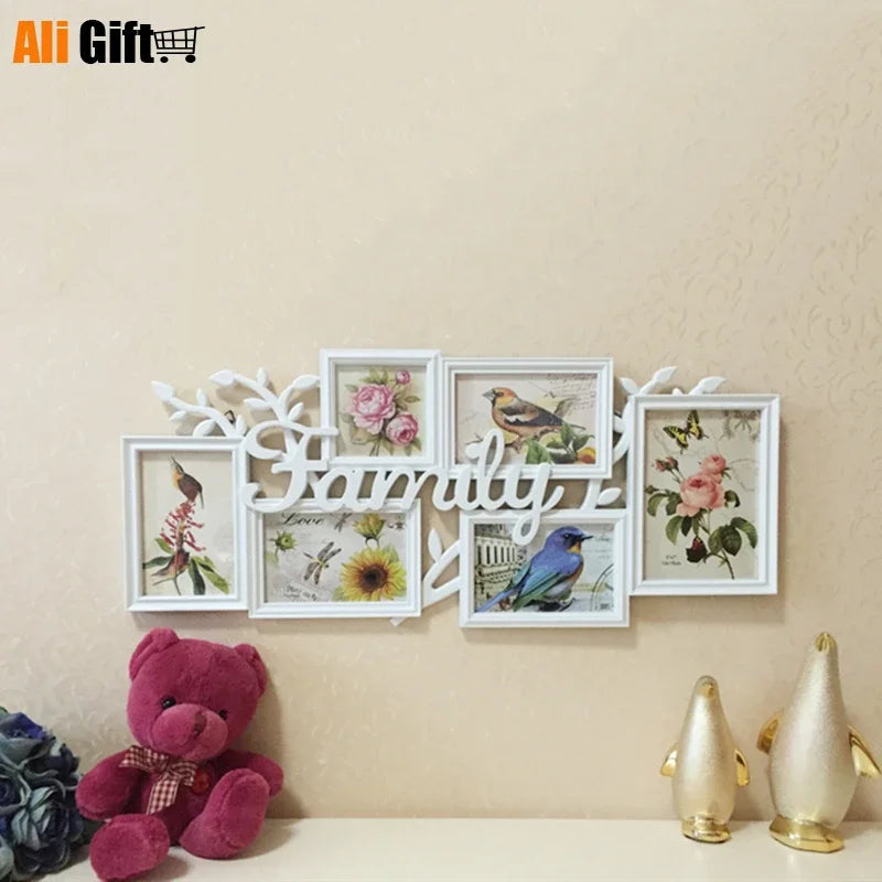 結婚式・インテリア装飾|ヨーロッパ風ホワイトフォトフレームセット