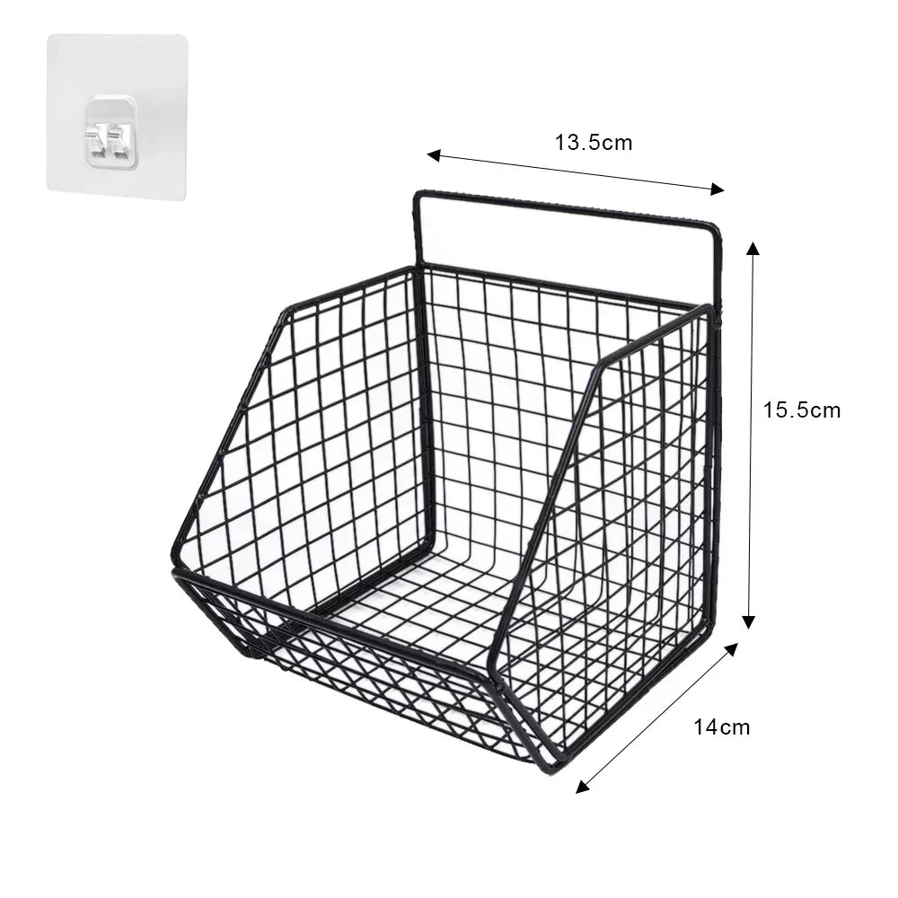 パンチフリー壁掛けキッチン収納ラック