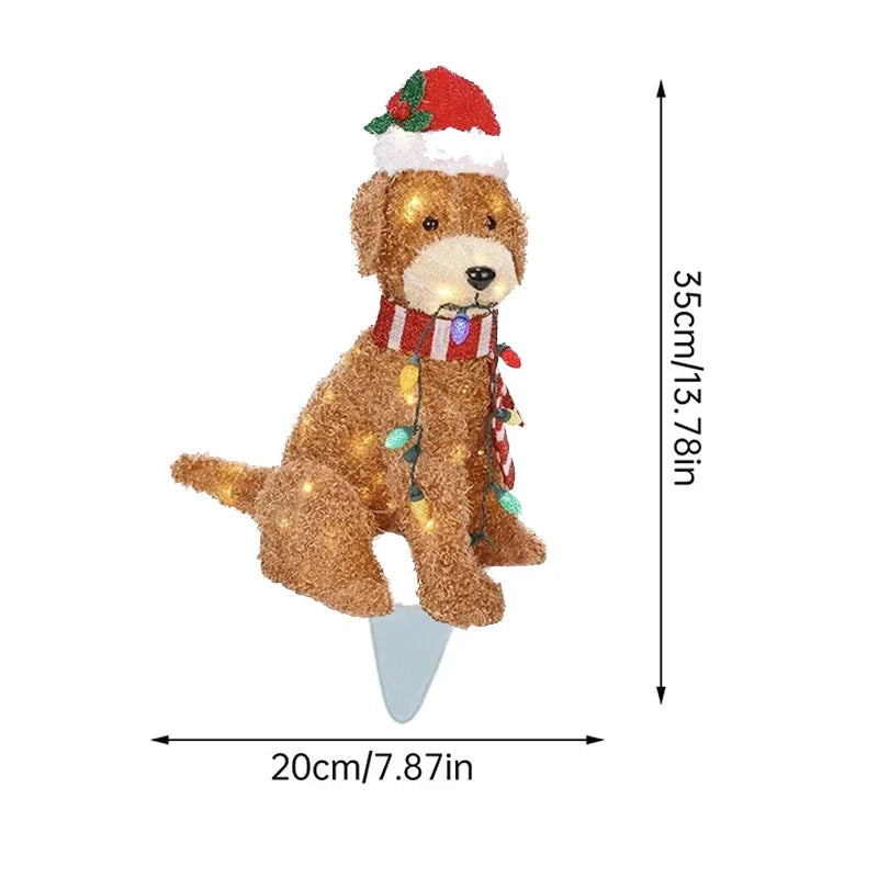 イベント・クリスマス装飾|LEDアクリルプレート型イルミネーション アニマル サンタクロース