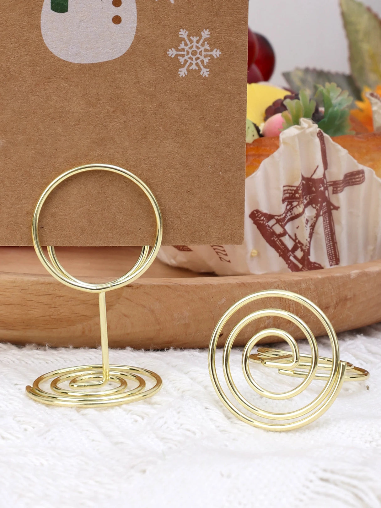 イベント・結婚式装飾|ハート型金属製プレースカードホルダー20個