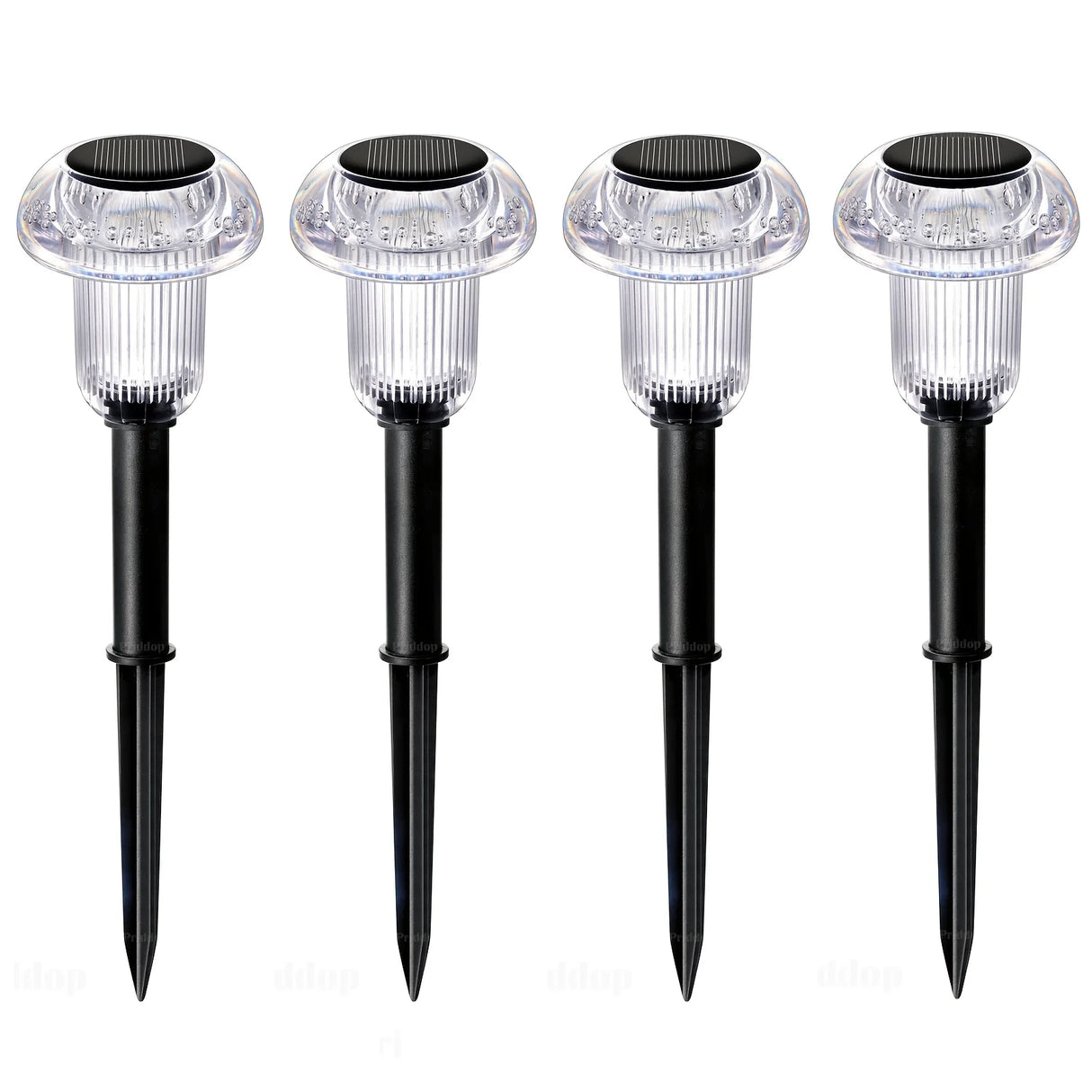 ソーラーライト|イベント・パーティー装飾|ソーラー式LEDオートチェンジカラーライト(4個セット)