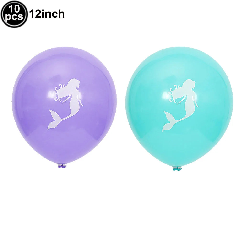 マーメイドテーマ ミニバルーンセット 10個