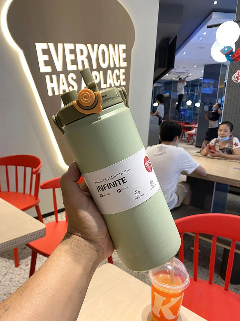 |イベント・ノベルティ用品 |大容量ストロー付きサーモボトル | 1000ml/1200ml