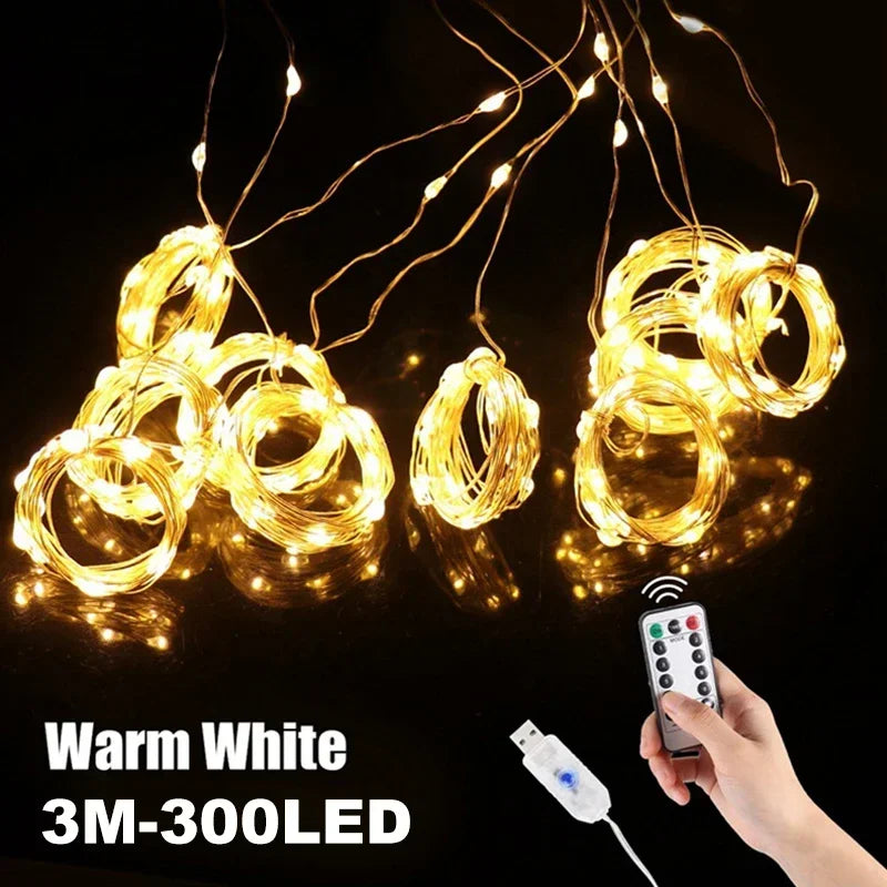 カーテンライト|イベント・パーティー装飾|LEDカーテンライト フェアリーライト USB対応(3M)