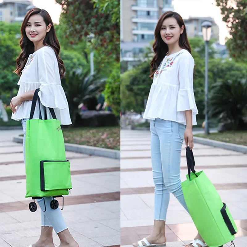 | ノベルティ用品 | キャスター付き 折りたたみショッピングバッグ