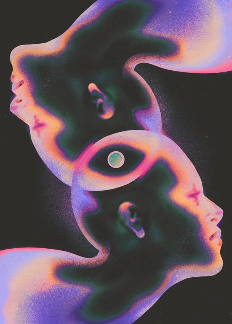 イベント・ハロウィングッズ|抽象未来主義キャンバスアートポスター