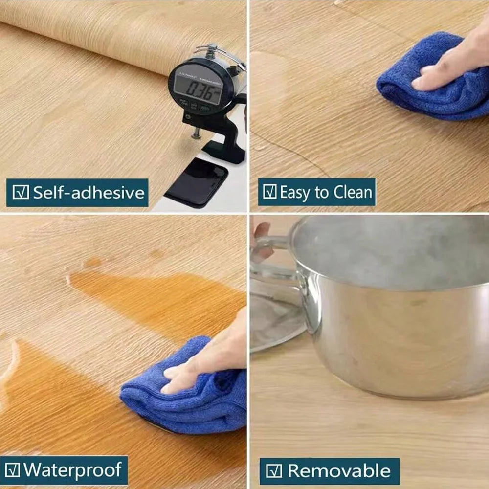 DIY・インテリア装飾 天然木目調シート 40c・55c幅 長さ1M/2M/3M/5M 多機能素材