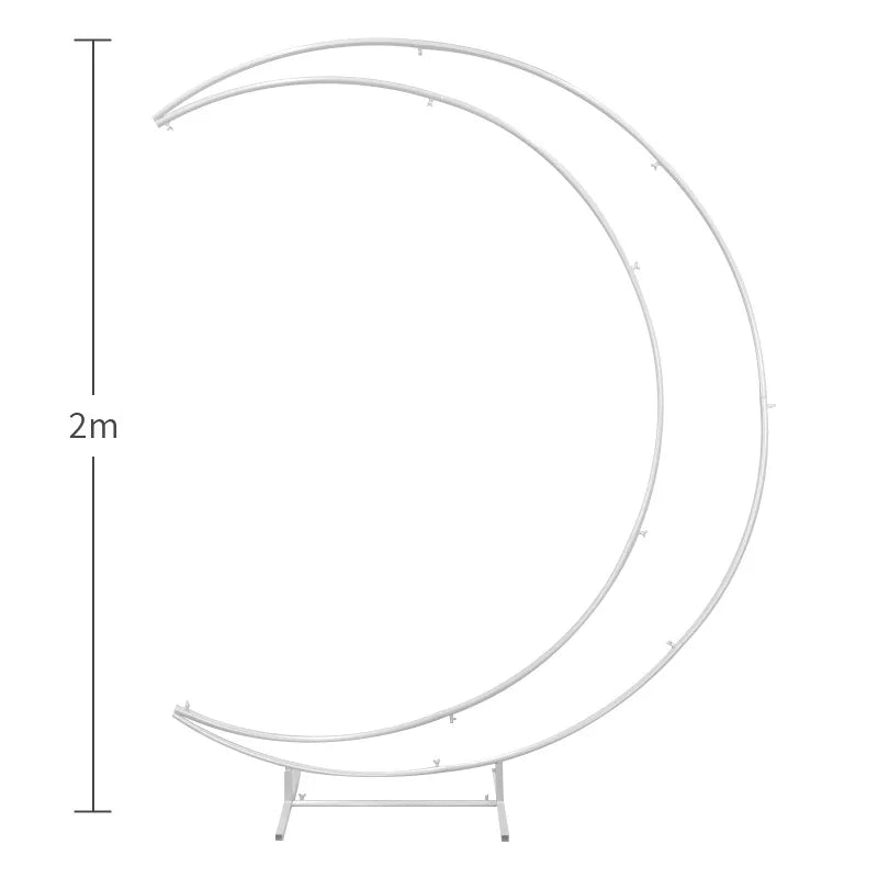 イベント・パーティー装飾 ムーン型デコレーションフレーム 2カラー展開
