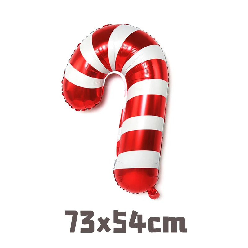 クリスマス用キャンディケインホイルバルーンセット