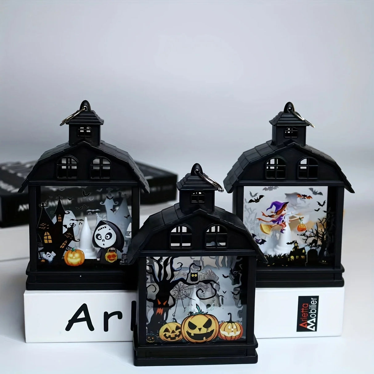 イベント・ハロウィングッズ|LEDキャンドルライト 吊り下げランタン