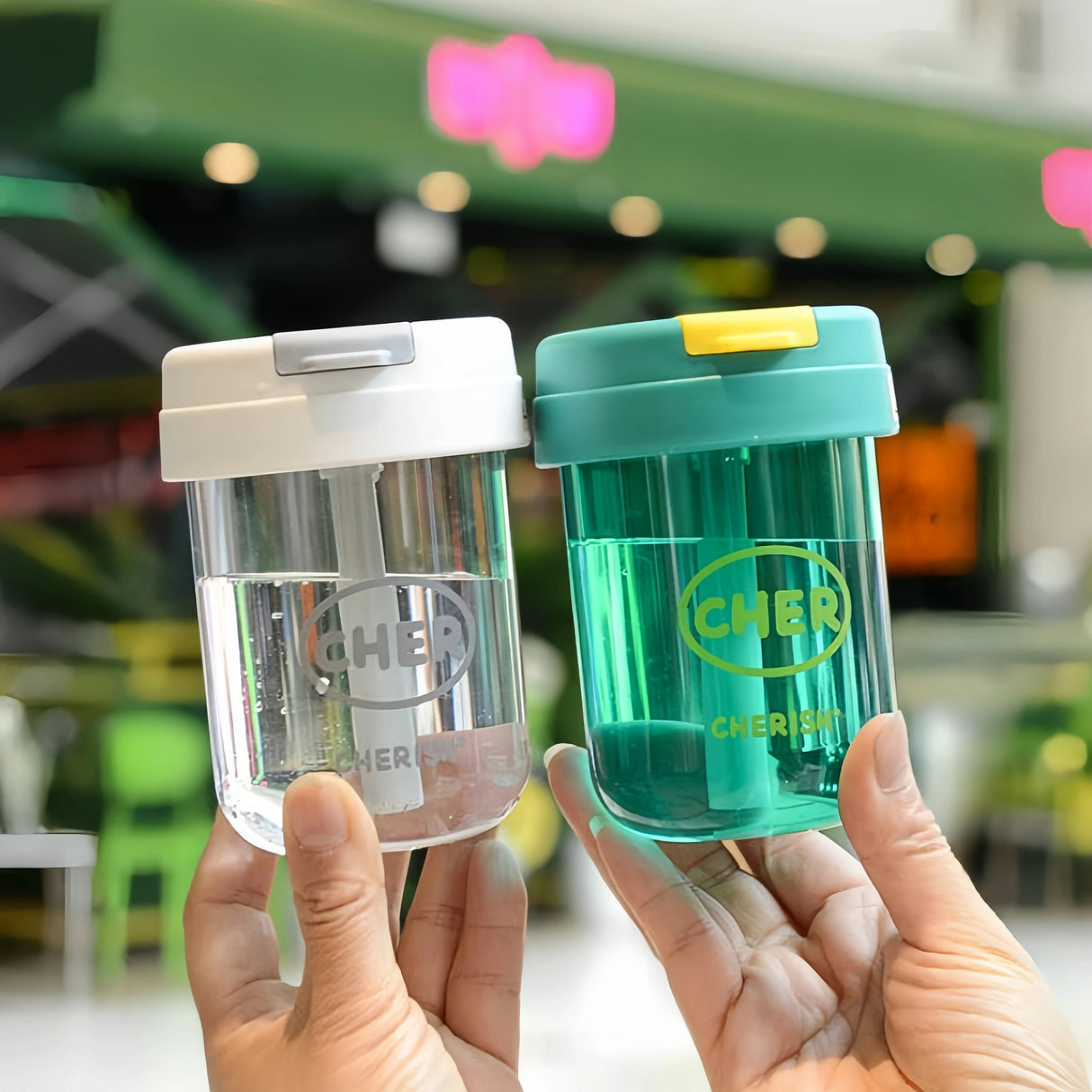 |イベント・ノベルティ用品 | かわいい子供用ストロー付きウォーターボトル |330ml