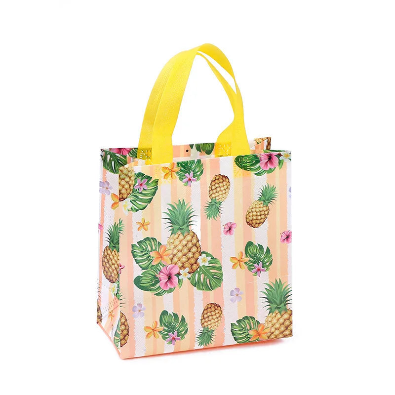 |ノベルティ用品 | ハワイアン柄ギフトバッグ 4個セット | 23×22×11cm