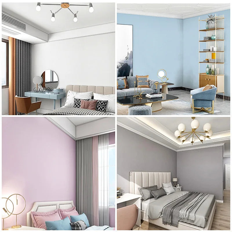 壁面装飾 インテリア用壁紙風カラーシート 45c幅 長さ1M/3M/5M/10M 耐水・耐油