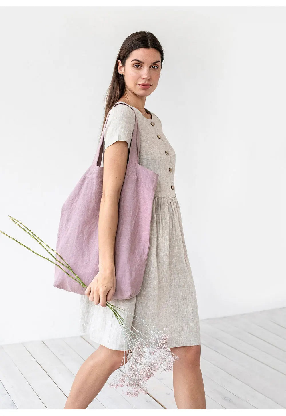 |ノベルティ用品 |大型リネン製エコバッグ