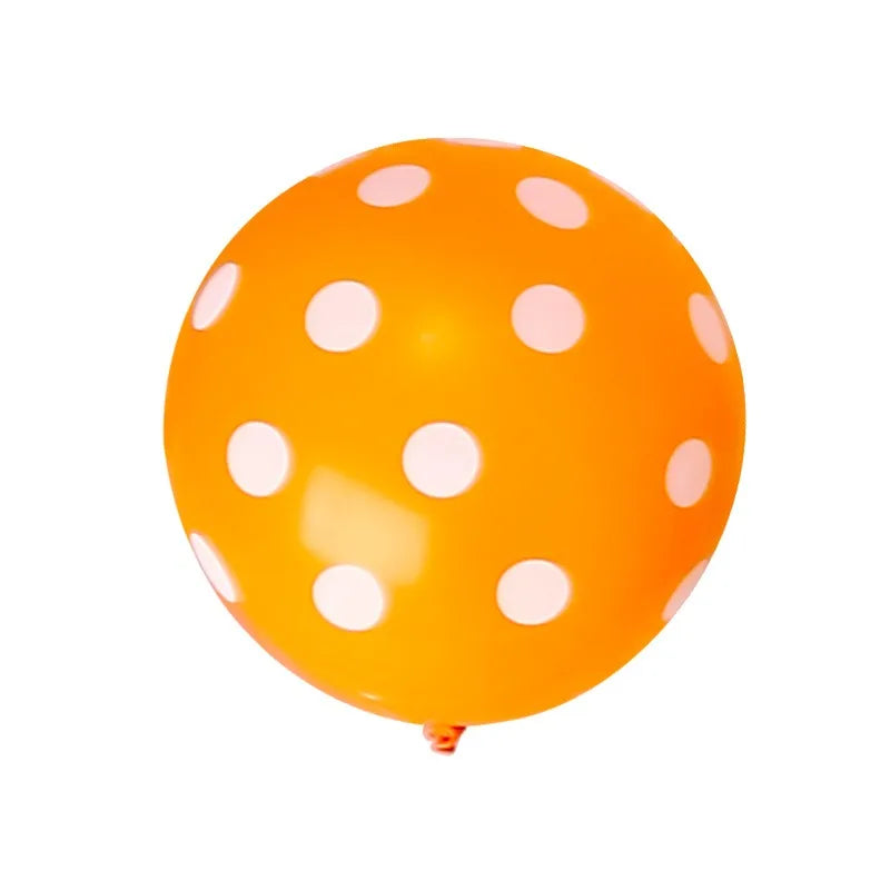 12インチ透明水玉バルーン 赤いドット型