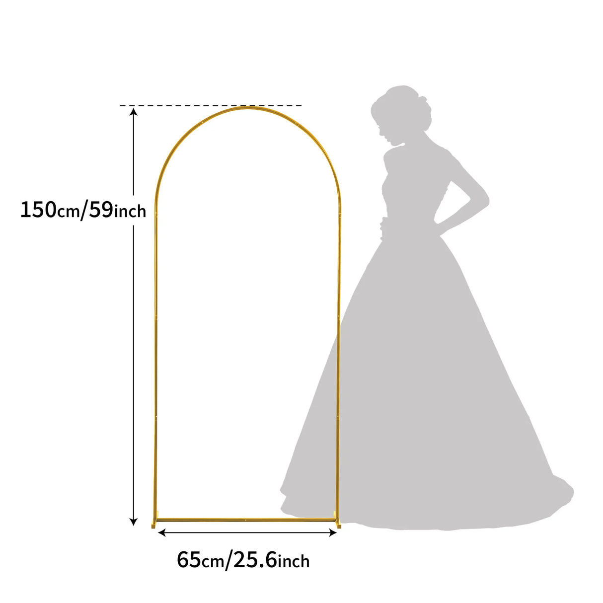 イベント・パーティー装飾 メタル製デコレーションフレーム 5サイズ アーチ型
