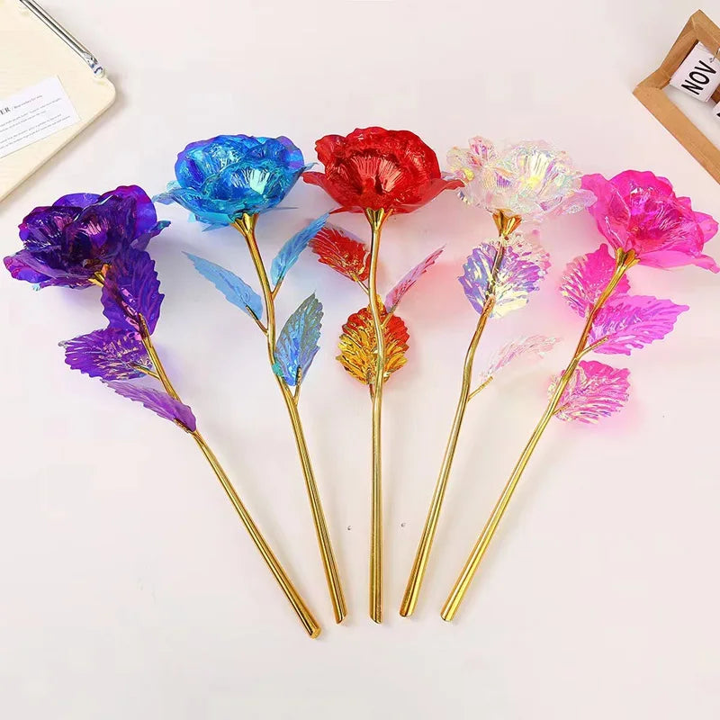 パーティー・インテリア装飾| カラフル造花ローズ(25.5c)