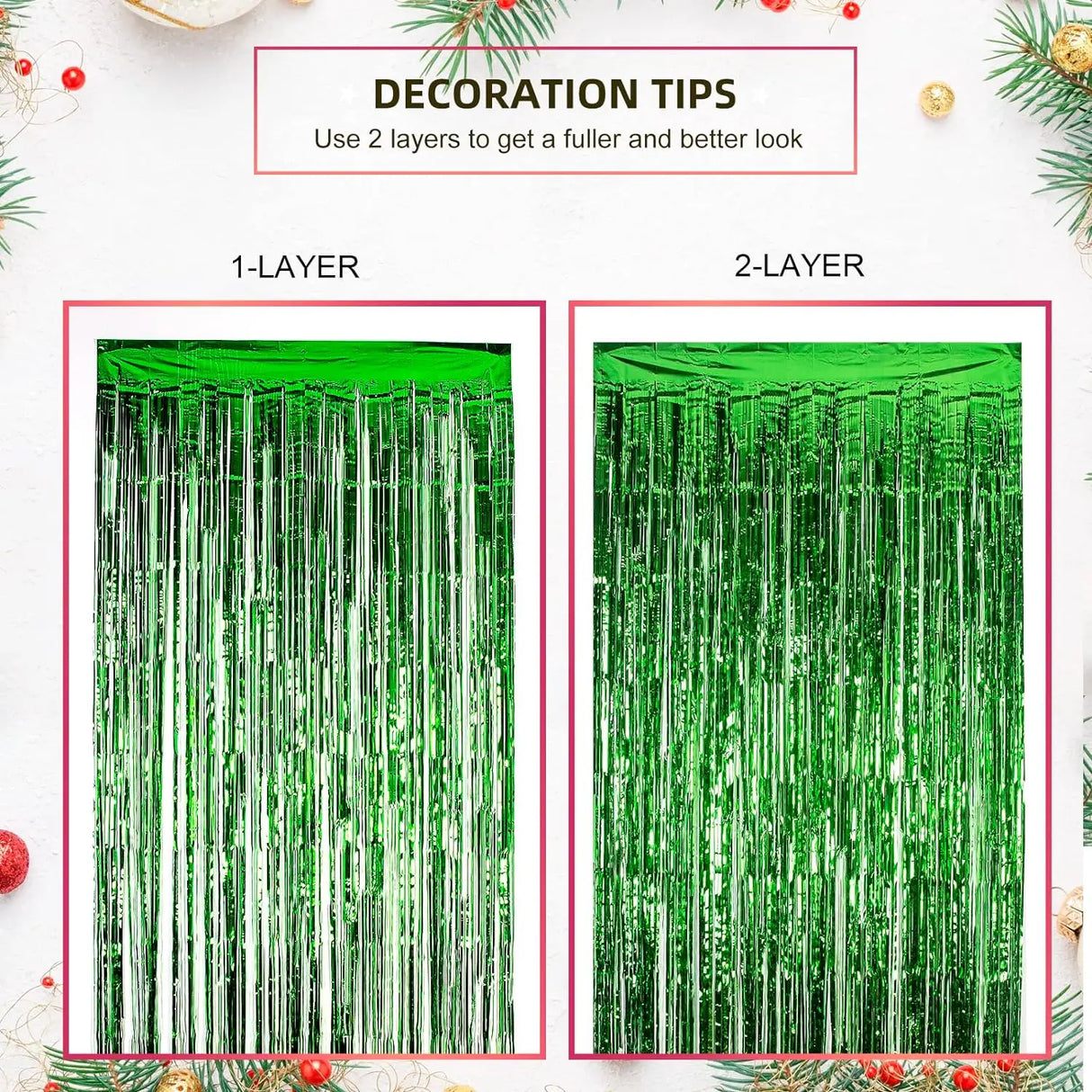 イベント・パーティーグッズ|ホイルフリンジカーテン6枚セット