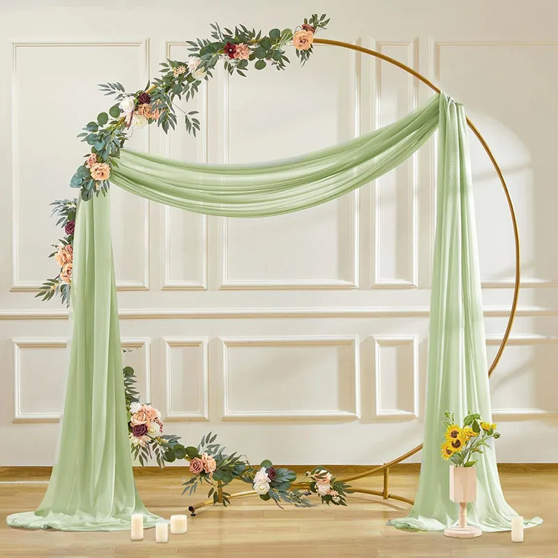 インテリア・パーティ装飾 | シフォン生地 カーテンセット | 2枚入