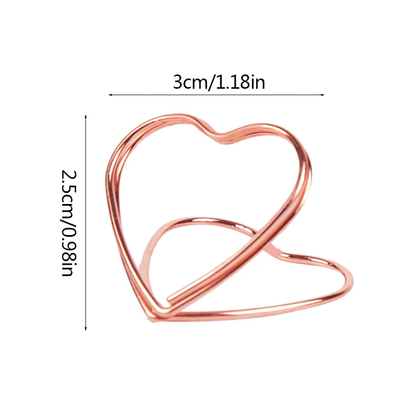 イベント・結婚式装飾|ハート型プレースカードホルダー 30/10個セット