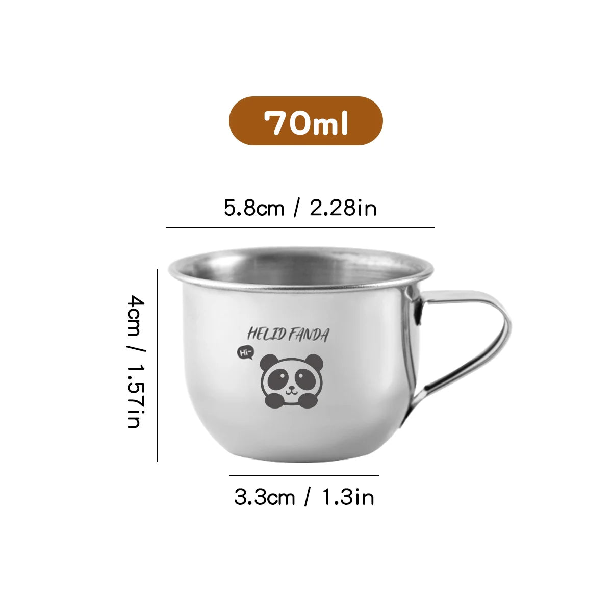 |イベント・ノベルティ用品 |ステンレス製 アニマル柄ミニカップ | 70ml