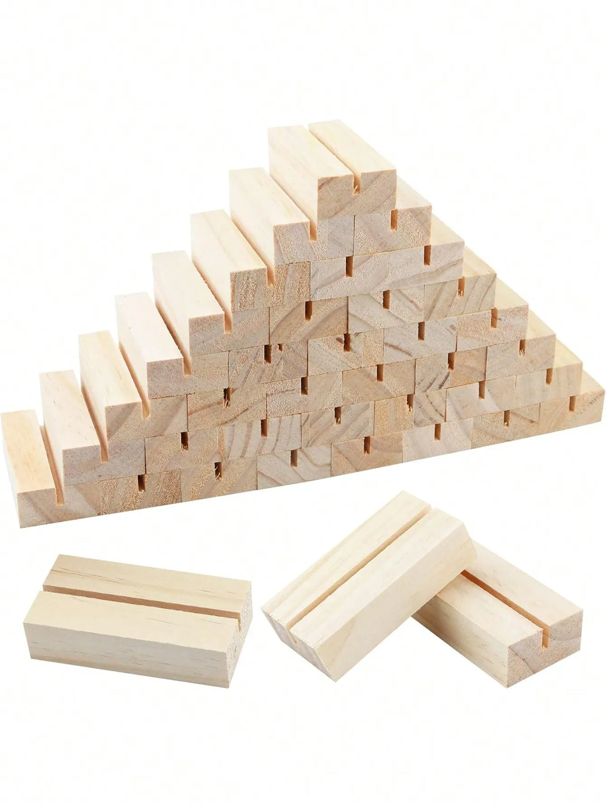 イベント・結婚式装飾|素朴な木製カードホルダー 10/20個セット