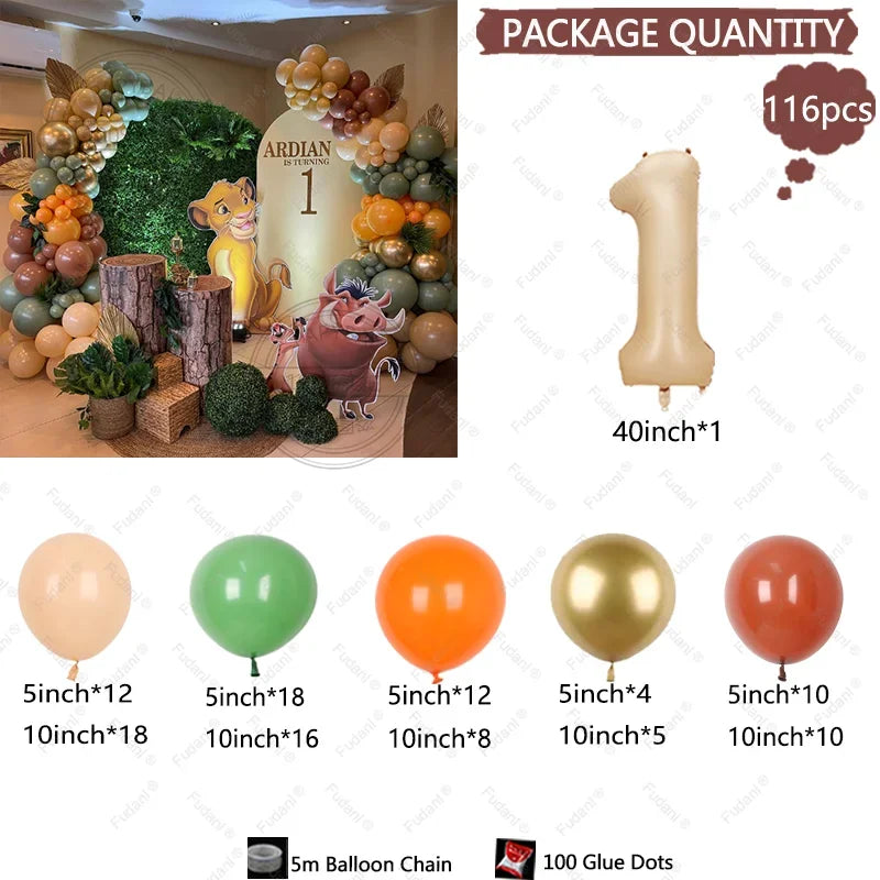 ライオンキングテーマ パーティーバルーンアーチキット