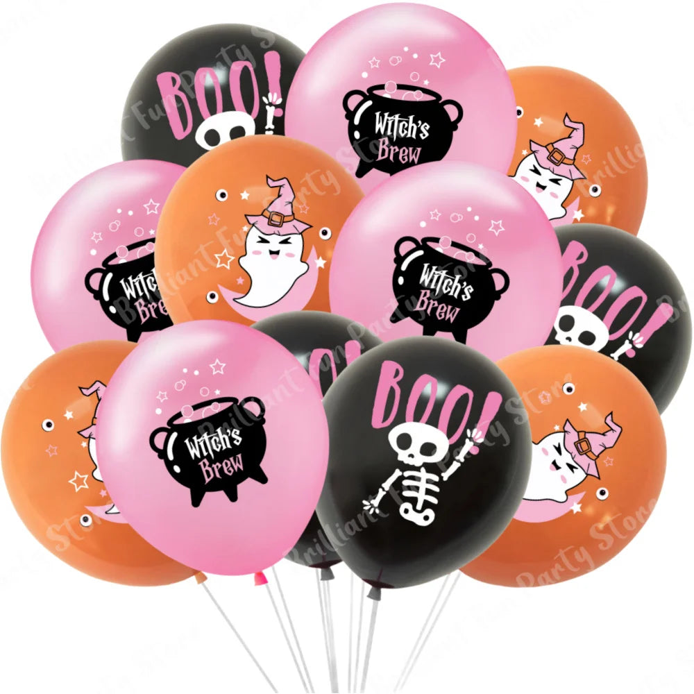 イベント・ハロウィン装飾|ハロウィン柄バルーンセット(12個)