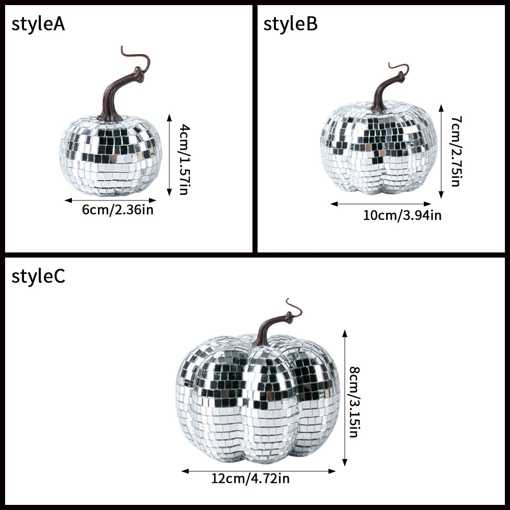 イベント・ハロウィングッズ|シルバーミラーディスコパンプキン
