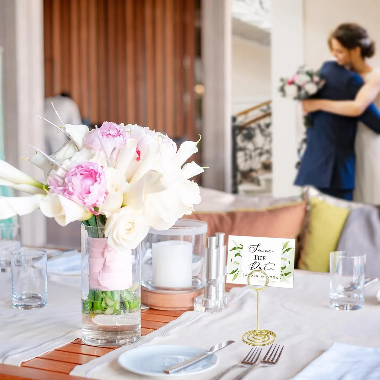 イベント・結婚式装飾|シンプルデザイン テーブル番号ホルダー 6/12個セット