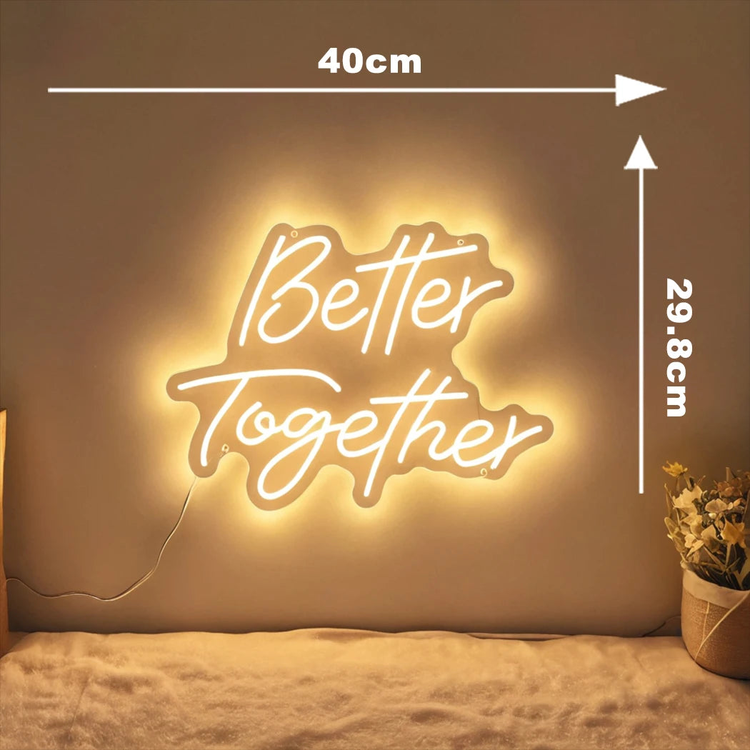 イベント・パーティ装飾 | ネオンサインLEDライト| W40xH29.8cm/W40xH35cm