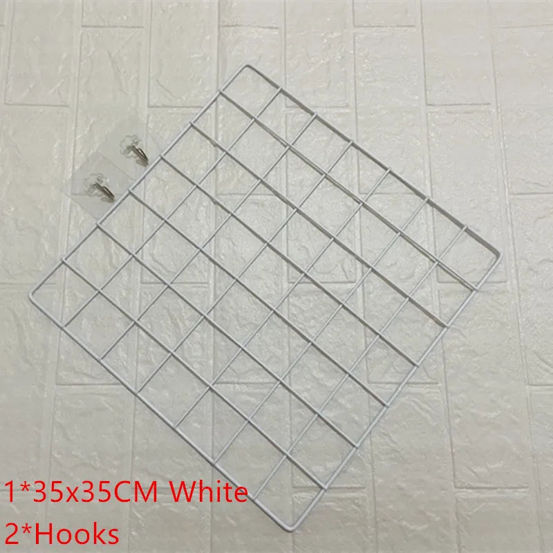 アイアンメッシュウォールラックネット什器