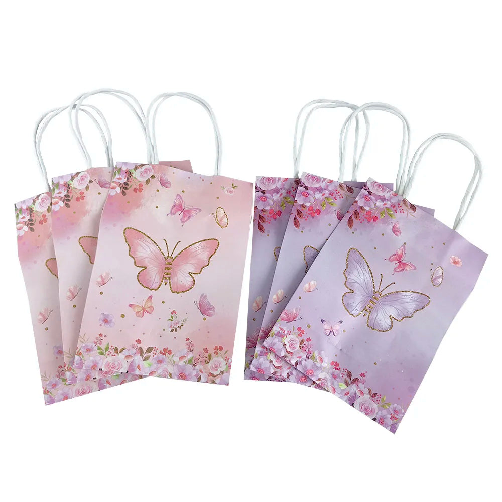 |イベント・ノベルティ用品 | 蝶プリントギフトバッグ | W15×H21×D8c