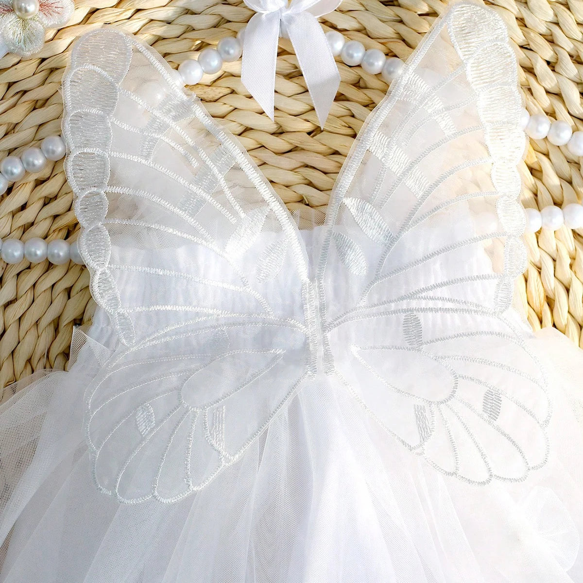 イベント・ハロウィングッズ|新生児用のイベントにぴったり!天使風ドレスセット