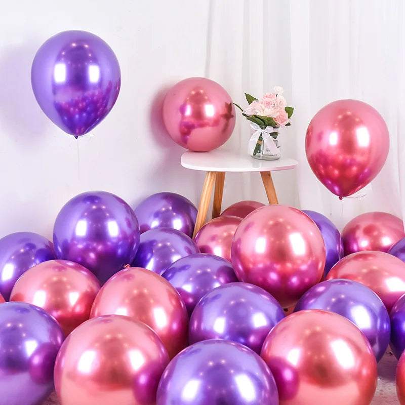 イベント・バルーン装飾|メタリックパールラテックスバルーンセット(10/20/30個)