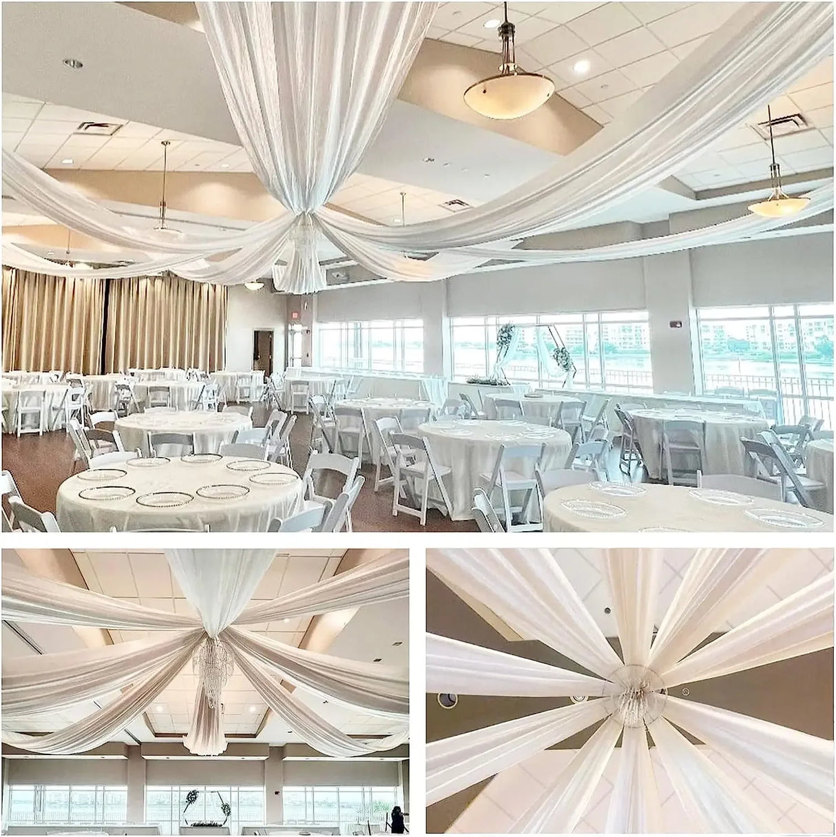 インテリア・パーティ装飾 |シフォンドレープカーテン | 全長 3m/6m