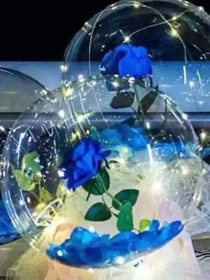 LED光るローズブーケバルーンライト