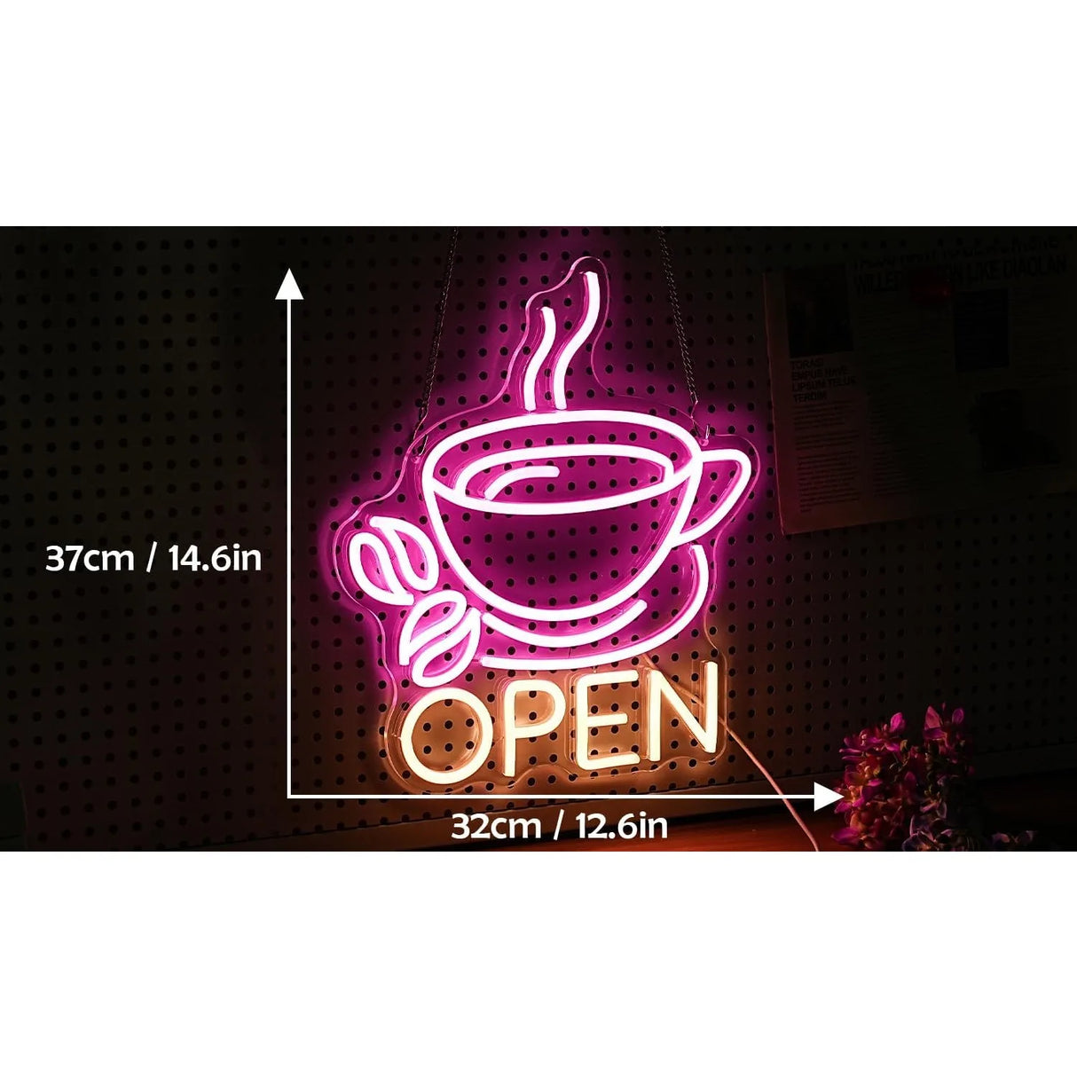 コーヒーカップLEDネオンサイン(ネオン看板)