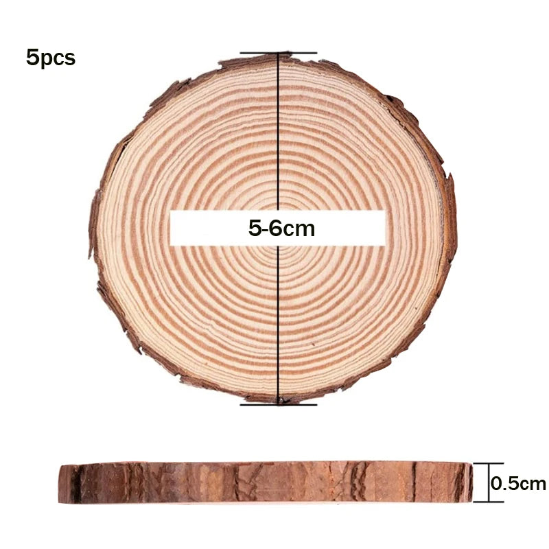 厚さ3~20cm・天然松材・丸型・未完成