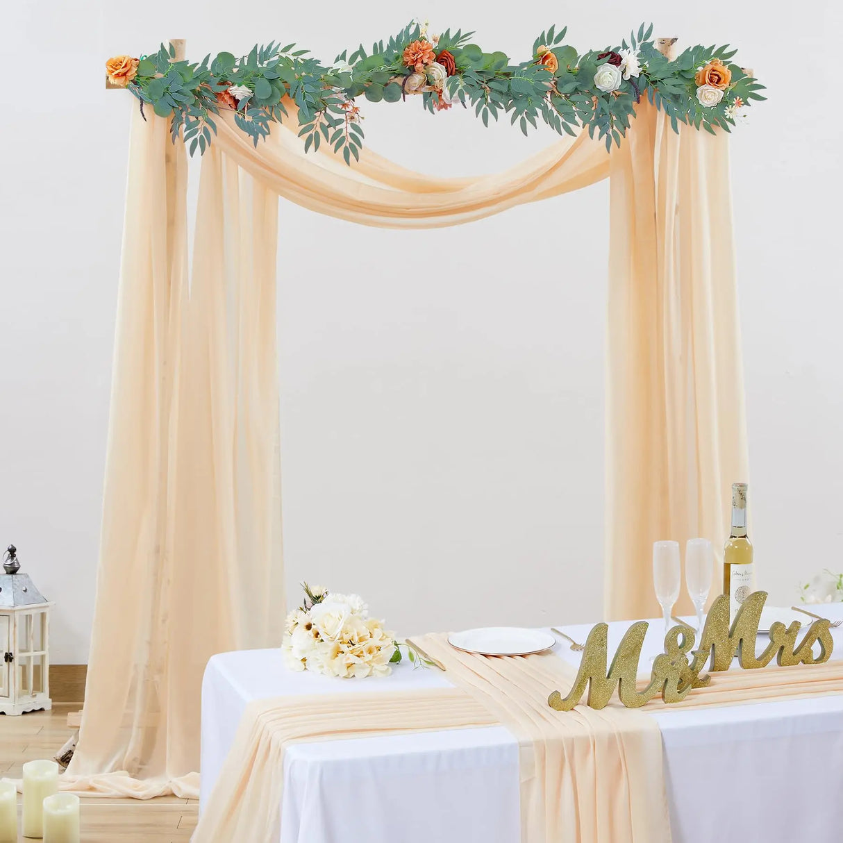 インテリア・パーティ装飾 | シフォン生地 カーテン | 全長6m/8m/10m